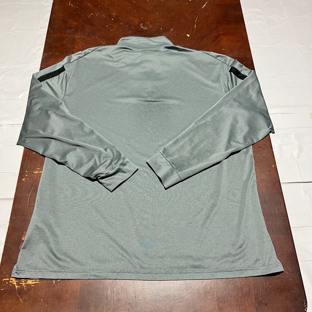 Nike Pro Dri-FIT Mens XL Quarter Zip Pullover Grey Black Stripe Active Top - Picture 13 of 13
